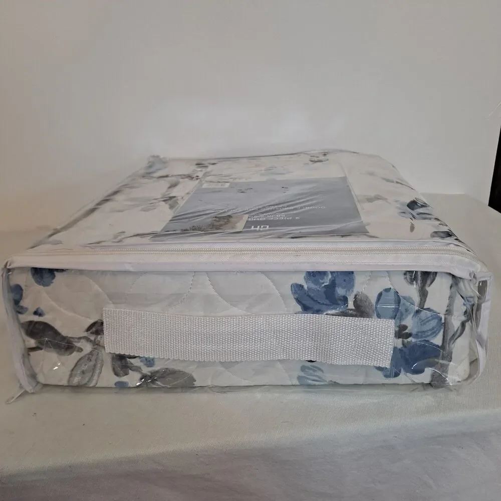 Cannon Home 2-Piece Quilt Set in Twin/Twin XL Blue Floral 68